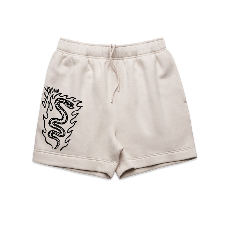 Die Young Snake Bone Relax Track Shorts