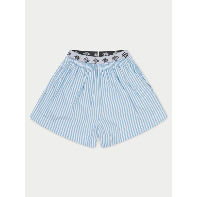 EMBLEM STRIPE SHORTS – BLUE|UK4|UK6|UK8|UK10|UK12|UK14|UK16|UK18