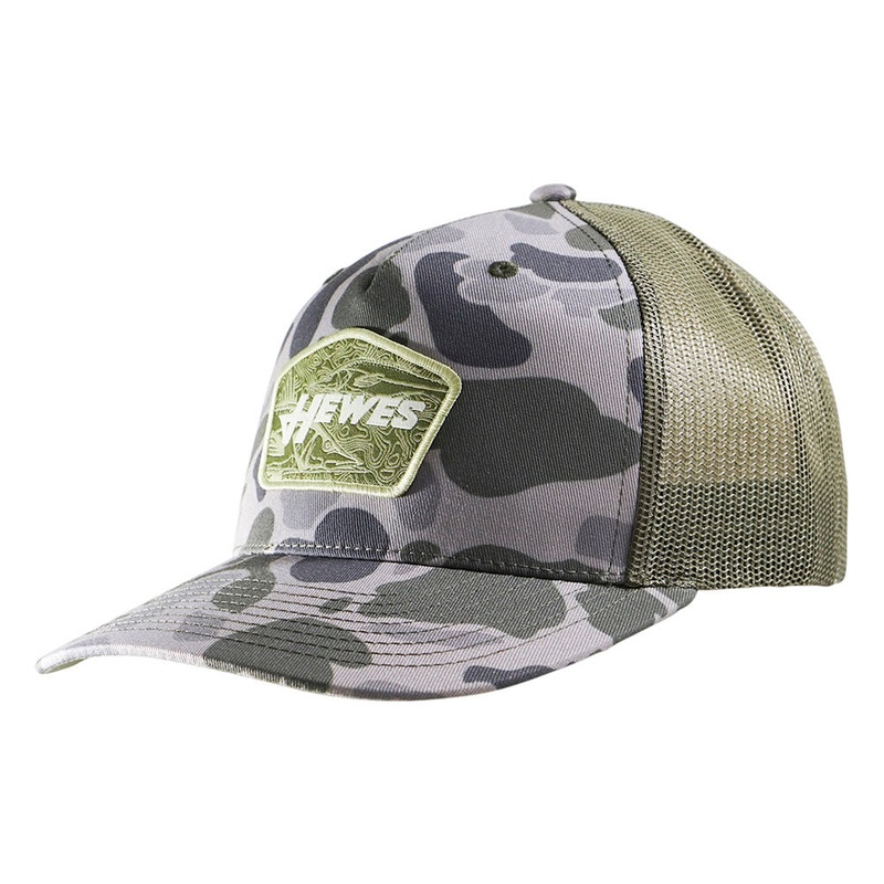 Hewes Snook Topography Trucker Hat – Duck Camo