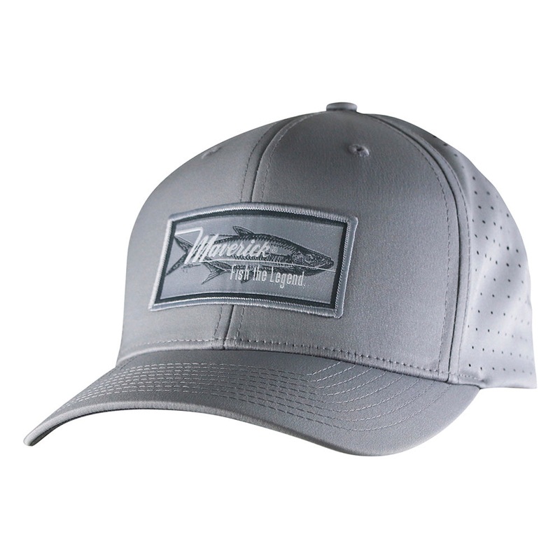 Maverick R-Flex Adjustable Grey Tarpon Patch Hat