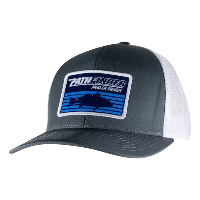 Pathfinder Woven Patch Hat|CHARCOAL/WHITE|HEATHER GREY/WHITE|NAVY/WHITE|COLUMBIA BLUE/WHITE|CHARCOAL/BLACK|REDFISH|TARPON|PERMIT