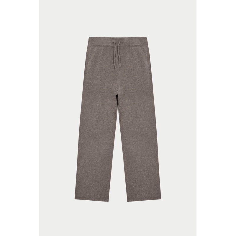 BOUCLE KNIT PANTS – BROWN|XXS|XS|S|M|L|XL