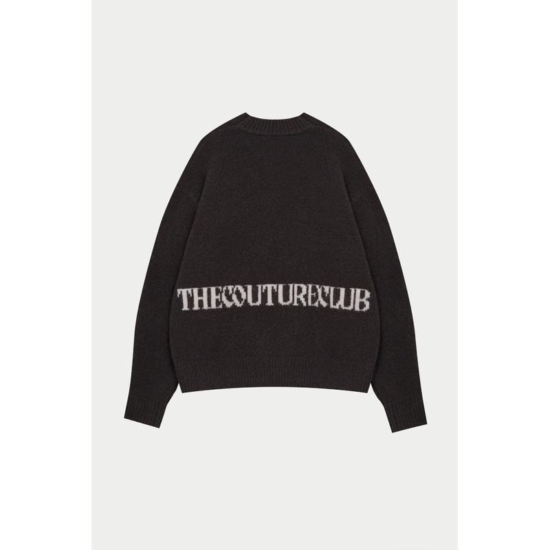 COPYRIGHT BRUSHED KNIT JUMPER – BROWN