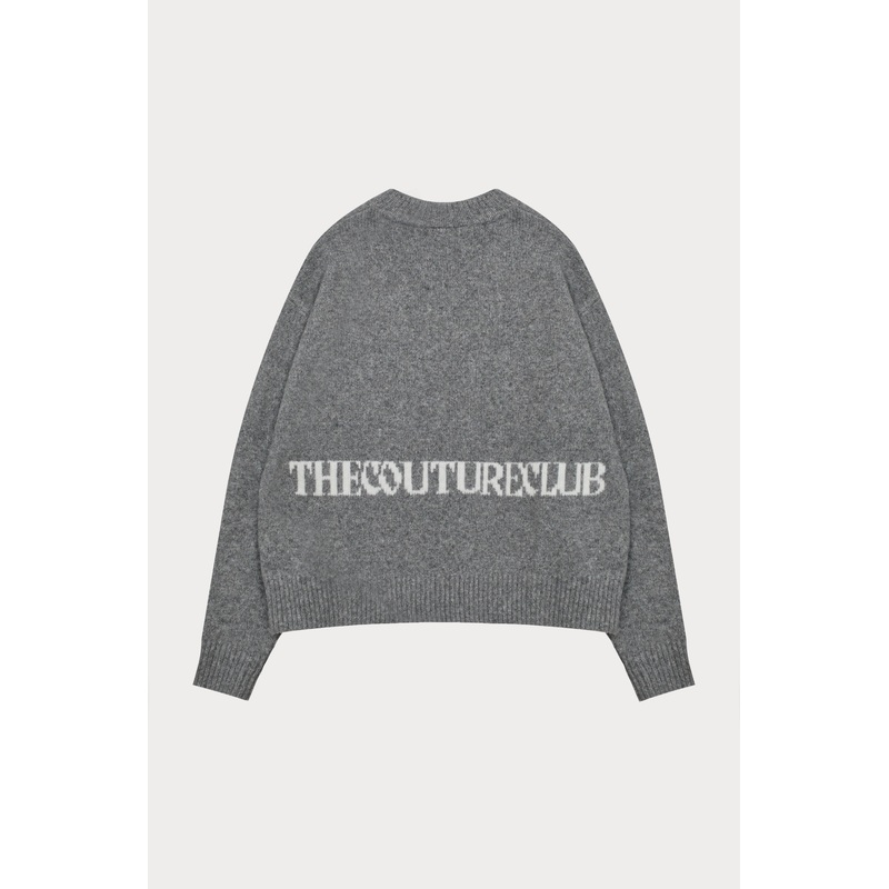 COPYRIGHT BRUSHED KNIT JUMPER – GREY MARL