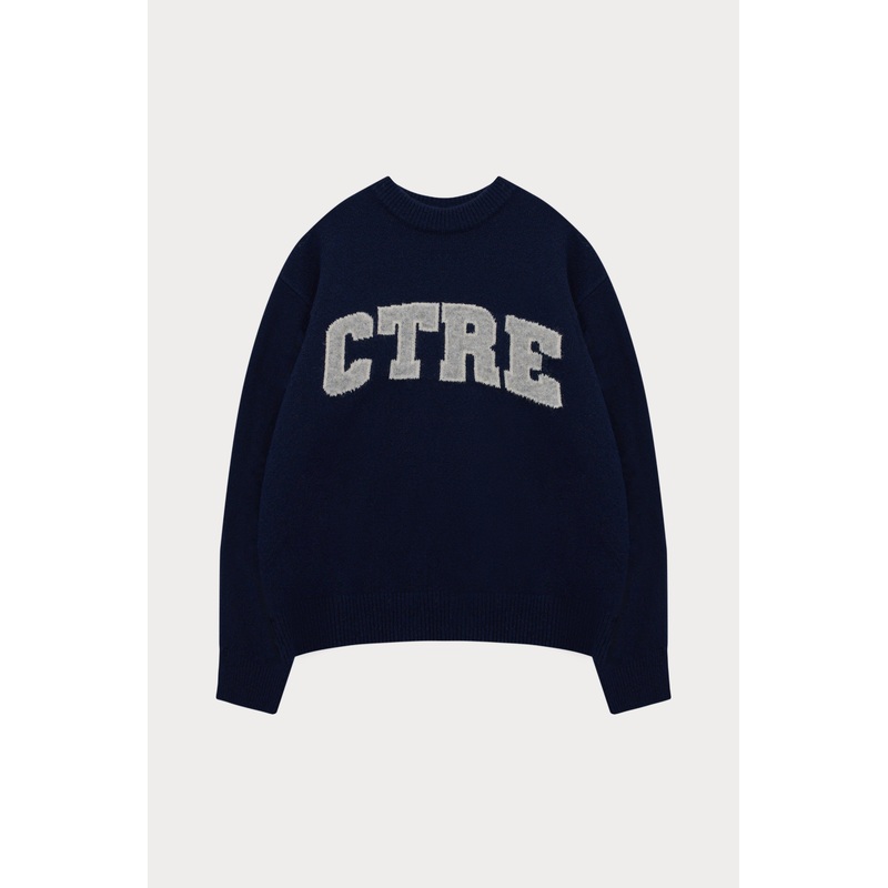 CTRE KNITTED SWEATSHIRT – NAVY