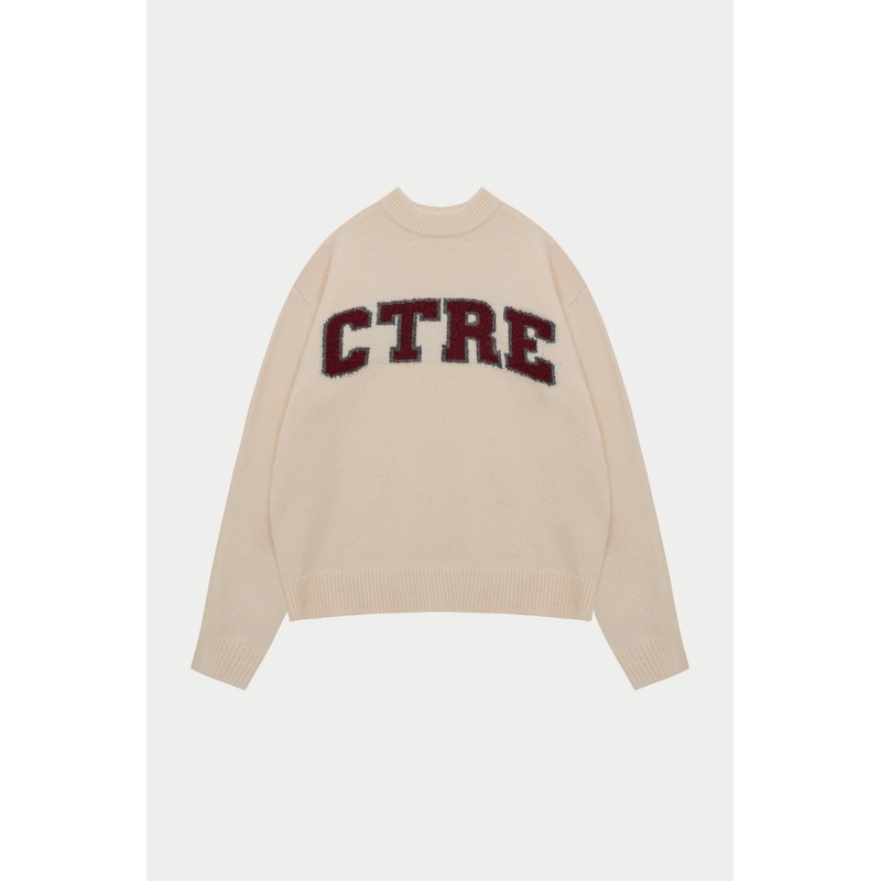 CTRE KNITTED SWEATSHIRT – OFF WHITE