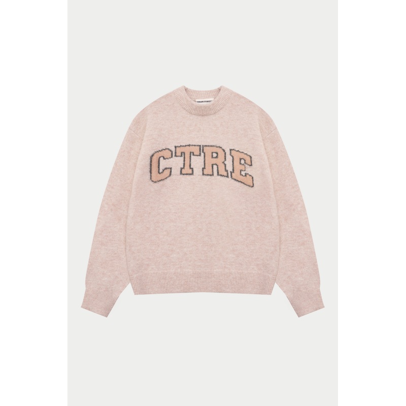 CTRE KNITTED SWEATSHIRT – PINK