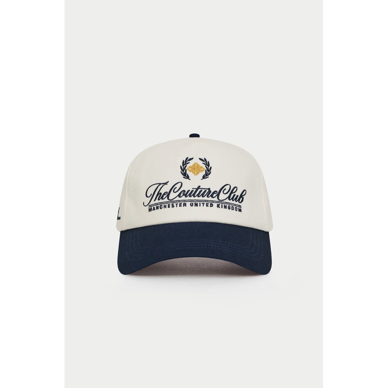 LAUREL EMBROIDERY CAP – NAVY|ONESIZE