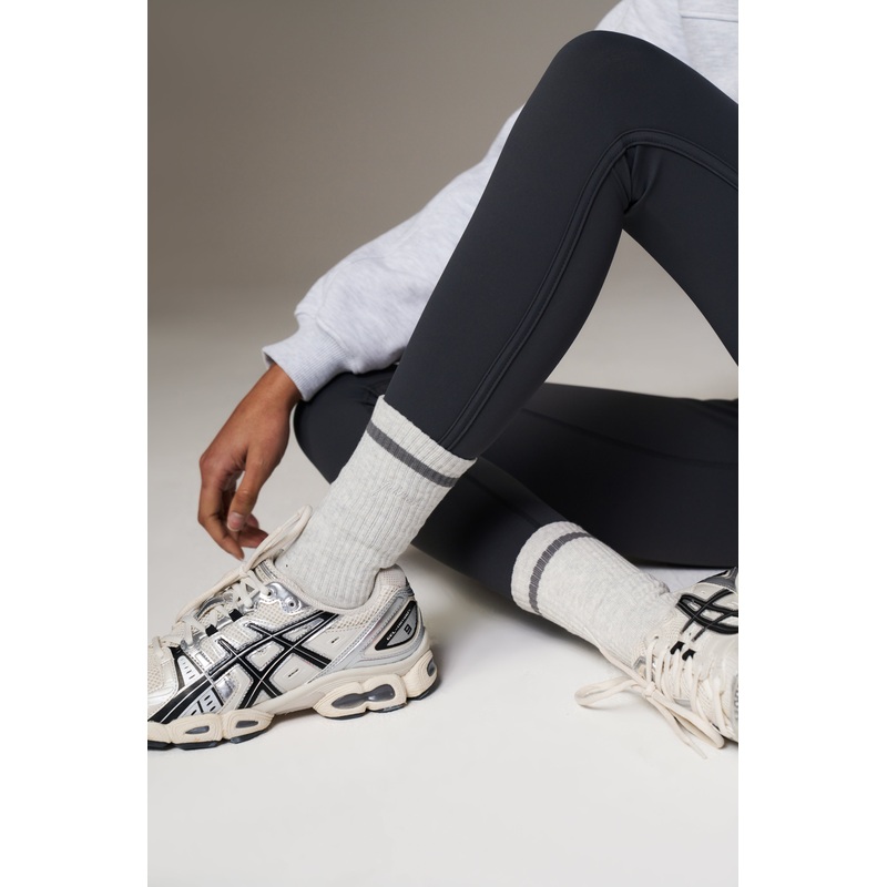 PILATES & PINOT GRIP SOCKS – GREY MARL