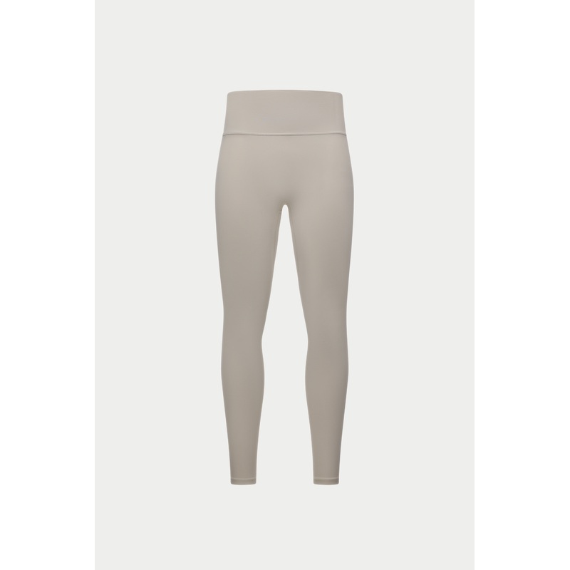SCULPTING STRETCH EMBLEM LEGGINGS – BONE