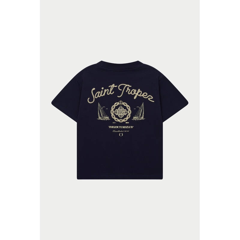 ST TROPEZ T-SHIRT – NAVY|UK4|UK6|UK8|UK10|UK12|UK14|UK16|UK18