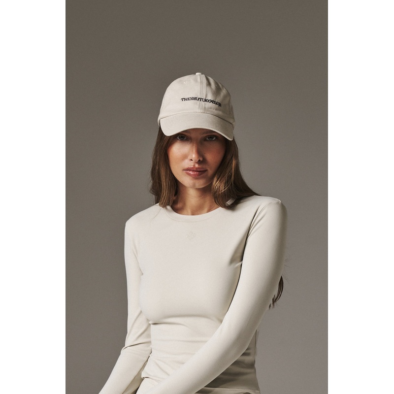 WASHED REVERSE COPYRIGHT CAP – OFF WHITE