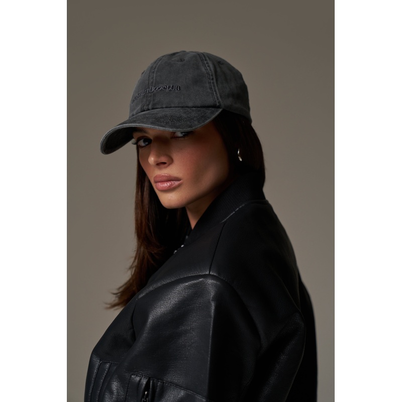 WASHED REVERSE COPYRIGHT CAP – WASHED BLACK