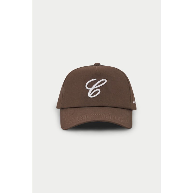 C SCRIPT CAP – BROWN|ONESIZE