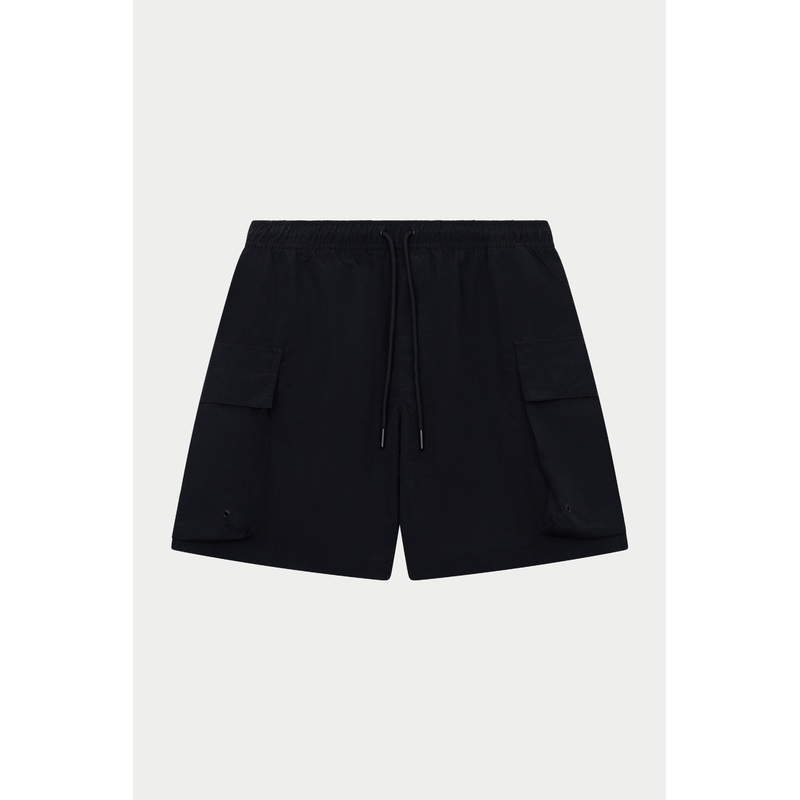 CARGO POCKET SWIM SHORTS – BLACK
