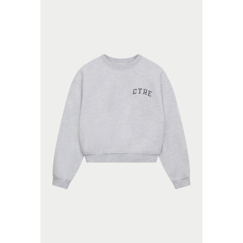 CTRE SWEATSHIRT – GREY MARL|UK4|UK6|UK8|UK10|UK12|UK14|UK16|UK18