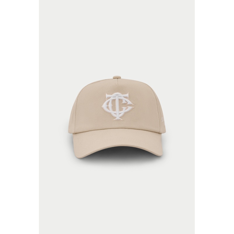 MONOGRAM EMBLEM CAP – BEIGE|ONESIZE