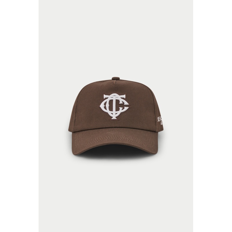 MONOGRAM EMBLEM CAP – BROWN|ONESIZE