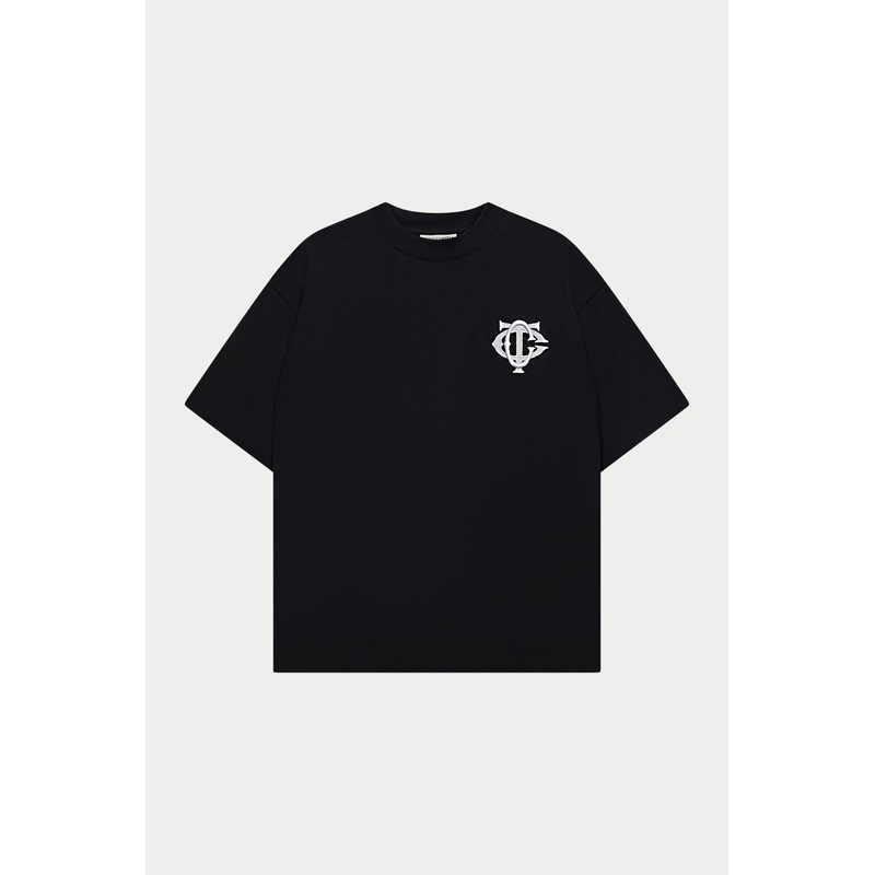 MONOGRAM EMBLEM T-SHIRT – BLACK