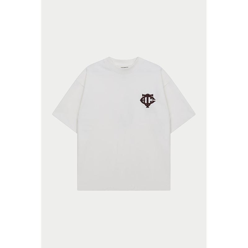 MONOGRAM EMBLEM T-SHIRT – OFF WHITE