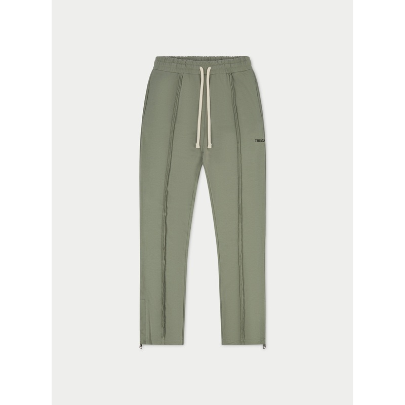 RAW SEAM STRAIGHT LEG JOGGERS – DARK SAGE
