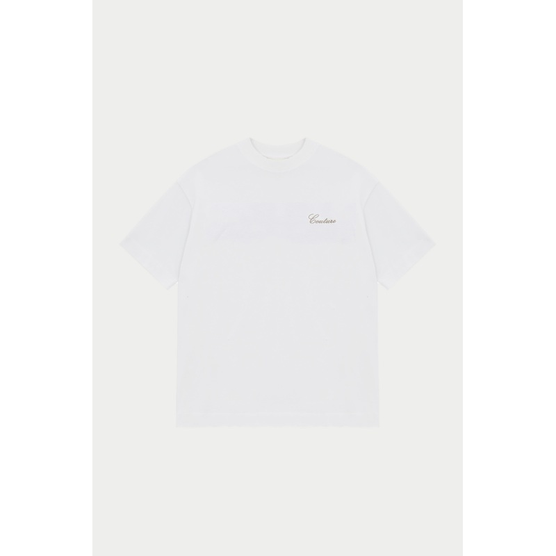 SCRIPT EMBROIDERED T-SHIRT – OFF WHITE