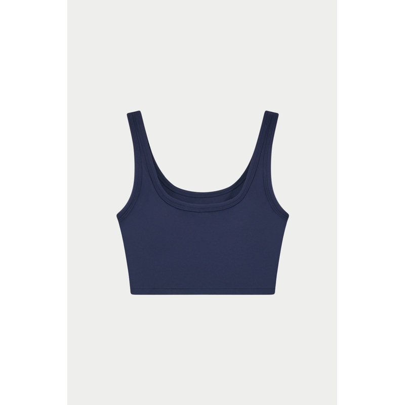 SCULPTING STRETCH EMBLEM SPORTS BRA – DARK NAVY