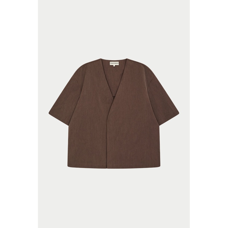 SMART WOVEN SHIRT – BROWN|XS|S|M|L|XL|XXL