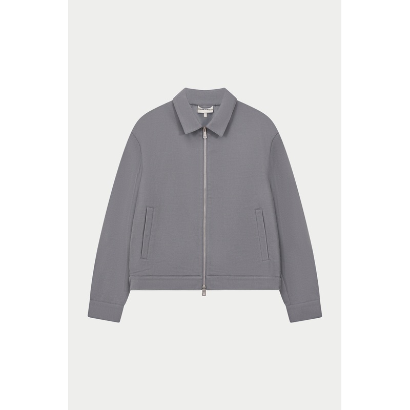 TAILORED WOOL BLEND JACKET – GREY MARL