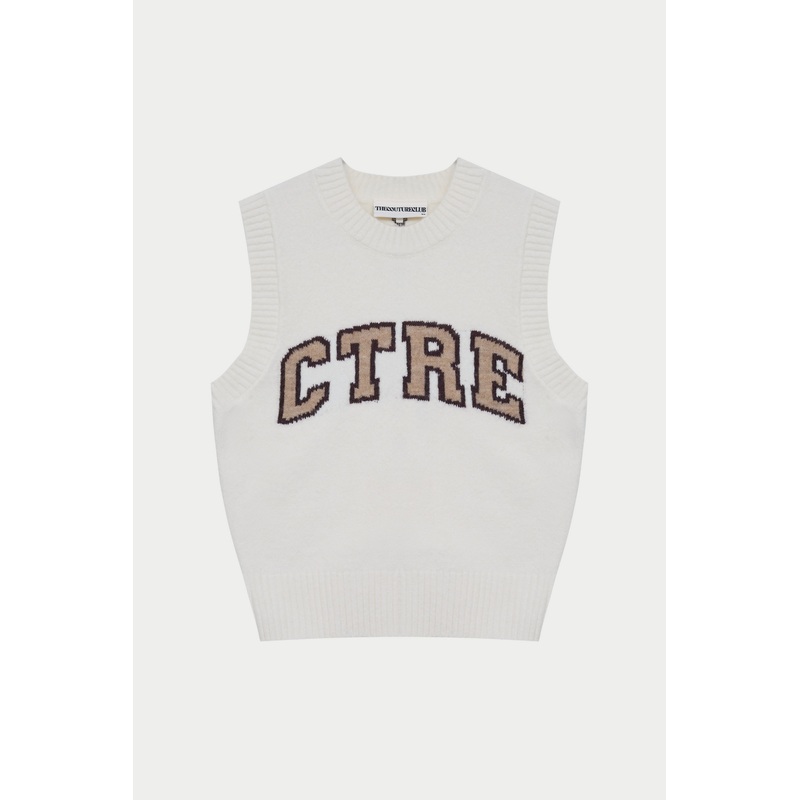 CTRE KNITTED VEST – OFF WHITE|XXS|XS|S|M|L|XL|XXL|XXXL