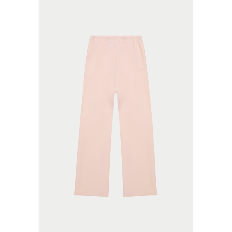 EMBOSSED STRAIGHT LEG JOGGERS – PINK