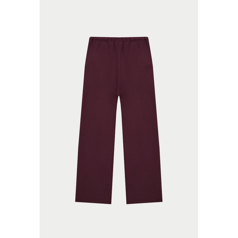 EMBOSSED STRAIGHT LEG JOGGERS – PURPLE