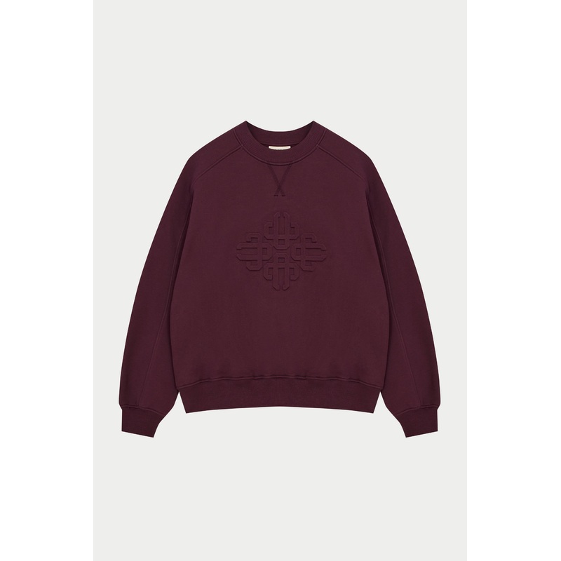 EMBOSSED SWEATSHIRT – PURPLE|UK4|UK6|UK8|UK10|UK12|UK14|UK16