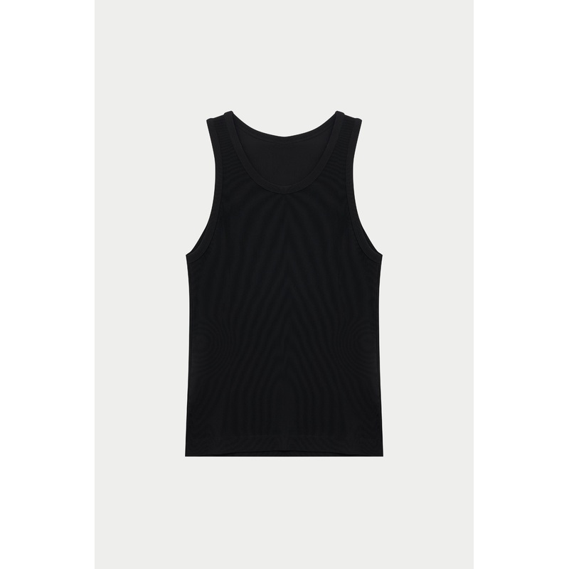 RIBBED VEST – BLACK|XS|S|M|L|XL|XXL