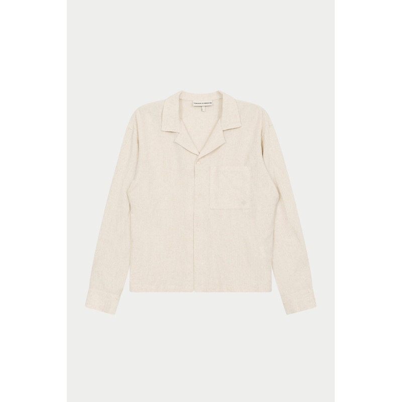 TEXTURED WOVEN SHIRT – BEIGE|XS|S|M|L|XL|XXL