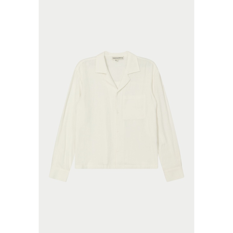TEXTURED WOVEN SHIRT – WHITE|XS|S|M|L|XL|XXL