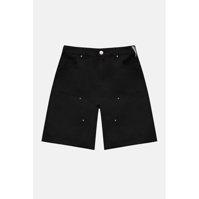 TWILL CARPENTER SHORTS – BLACK