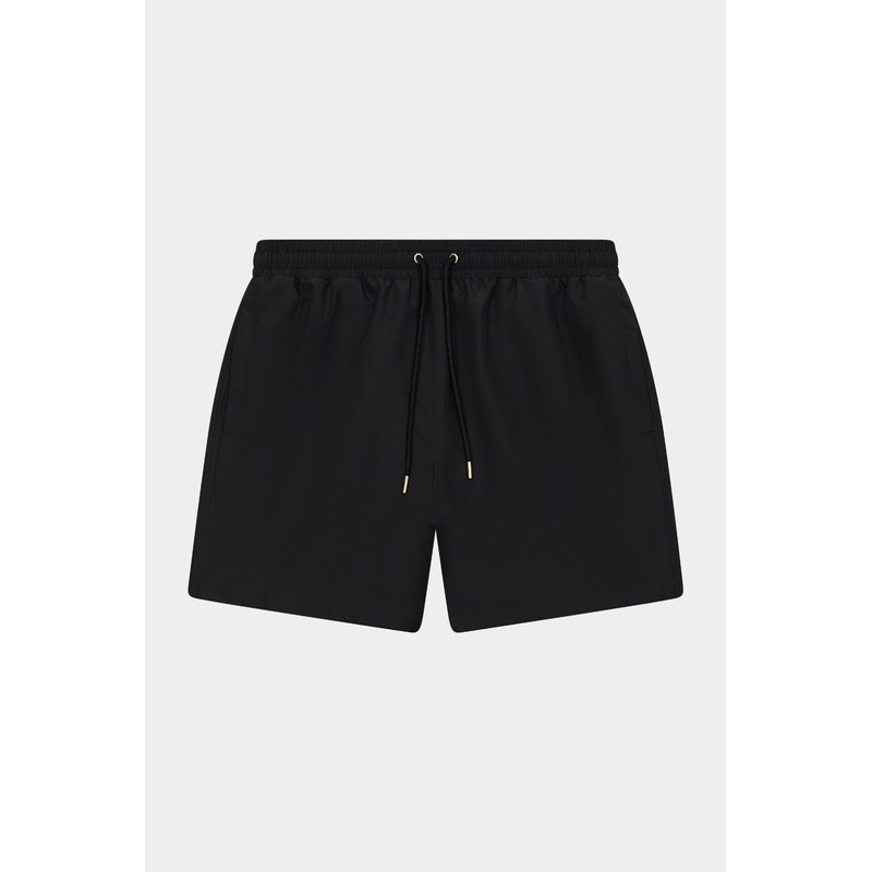 WATER REACTIVE EMBLEM SWIM SHORT – BLACK