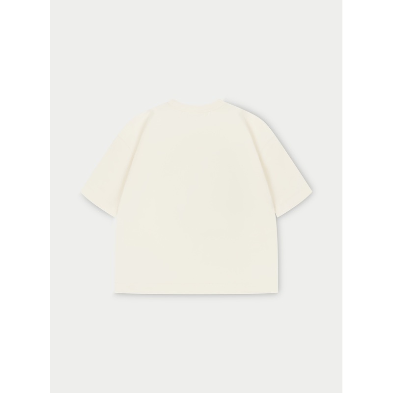 EMBLEM REGULAR FIT T-SHIRT – OFF WHITE