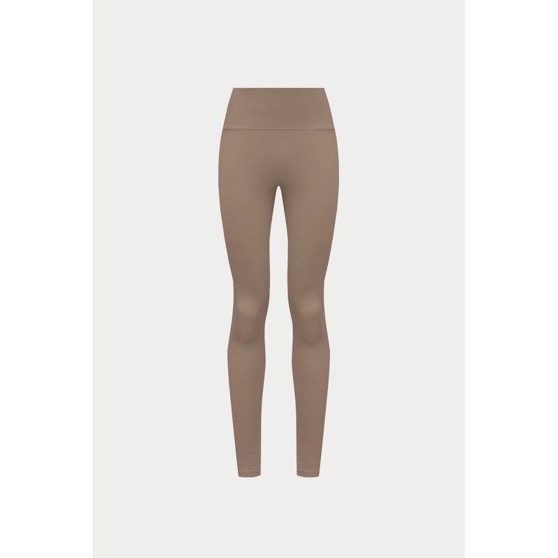 EMBLEM STRETCH SCULPTING LEGGINGS – COCOA