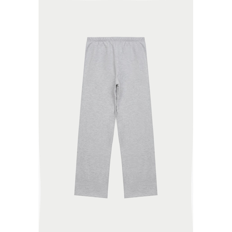 EMBOSSED STRAIGHT LEG JOGGERS – GREY MARL