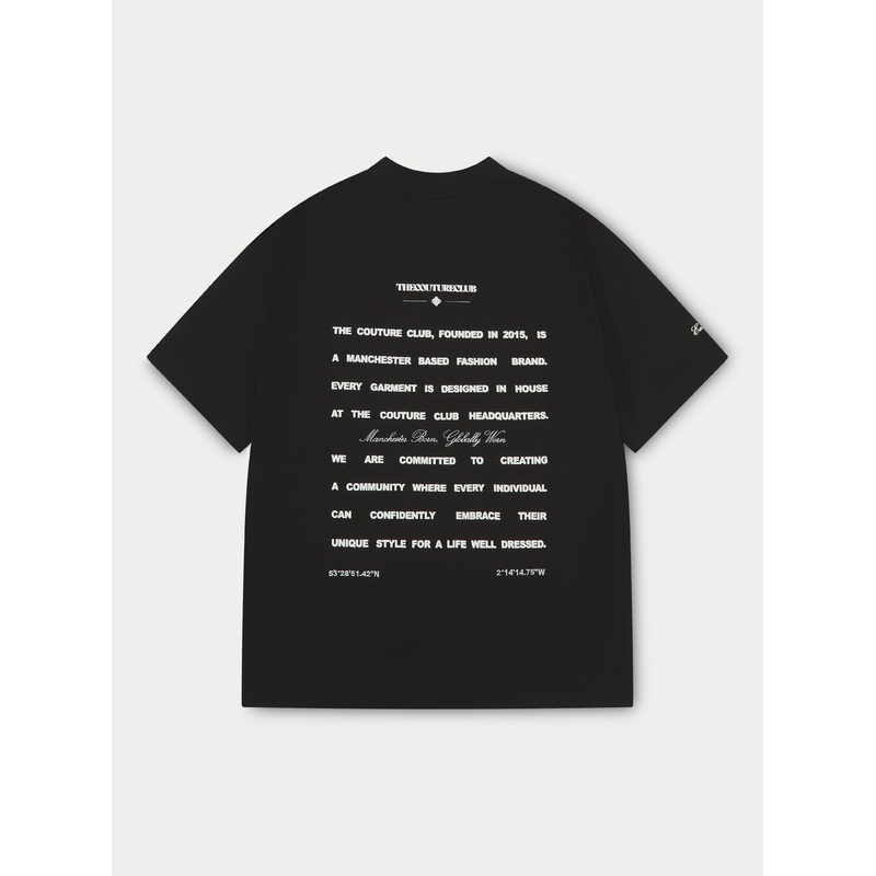MISSION STATEMENT RELAXED T-SHIRT – BLACK