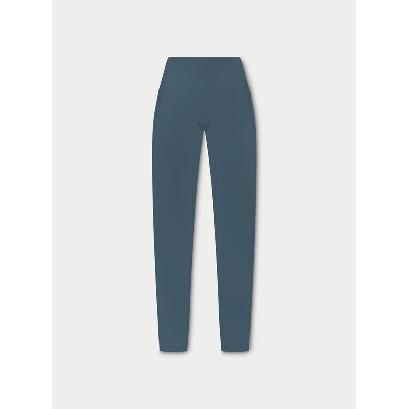 SCULPTING STRETCH EMBLEM LEGGINGS – PETROL BLUE