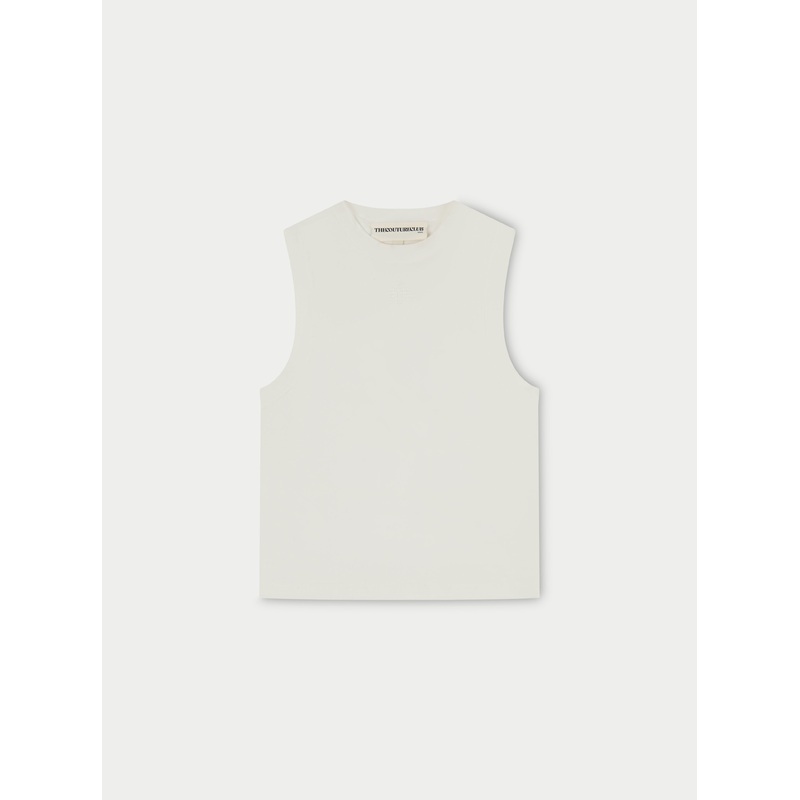 SOFT TOUCH HIGH NECK EMBLEM RACER – OFF WHITE