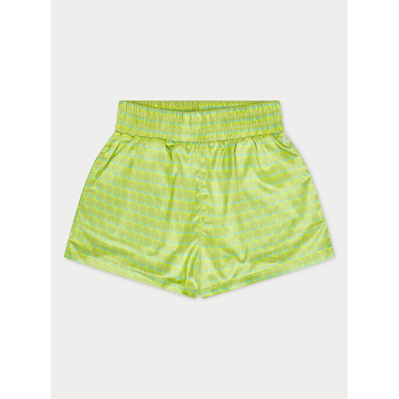 EMBLEM PRINTED RESORT SHORTS – YELLOW