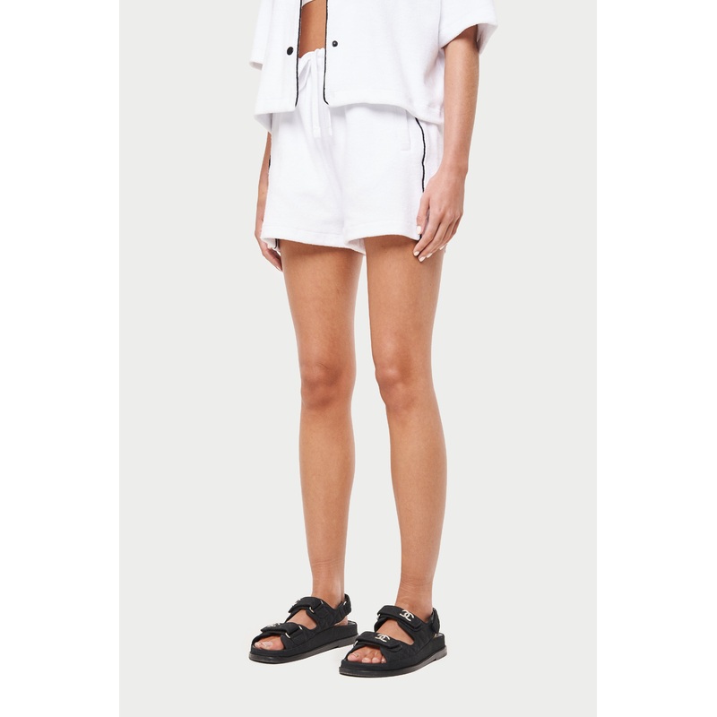 HEAVYWEIGHT TOWELLED RESORT SHORTS – WHITE