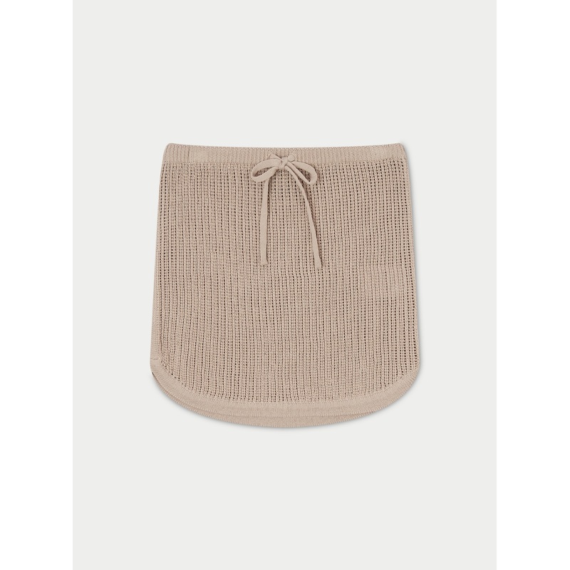KNITTED SKIRT – BEIGE|UK4|UK6|UK8|UK10|UK12|UK14|UK16|UK18