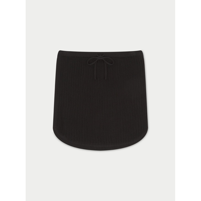 KNITTED SKIRT – BLACK|UK4|UK6|UK8|UK10|UK12|UK14|UK16|UK18