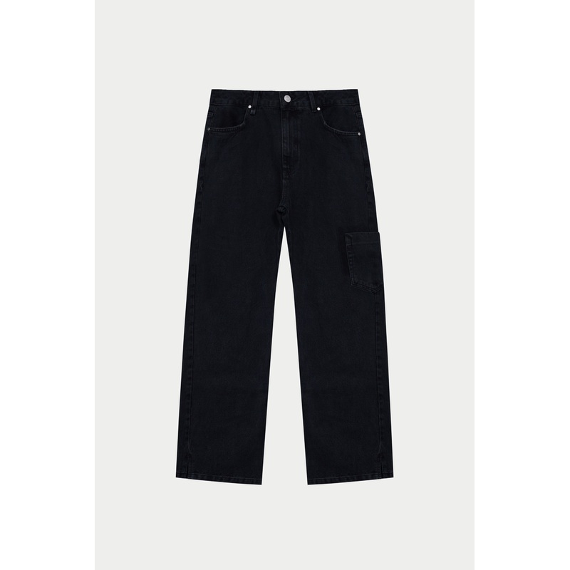 MULTI POCKET WASHED JEAN – BLACK WASH