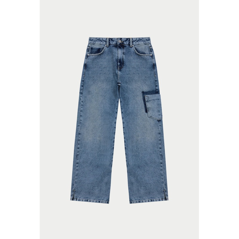 MULTI POCKET WASHED JEAN – BLUE WASH